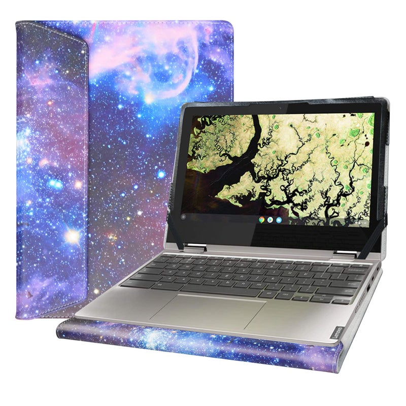 Alapmk Protective Case Cover for Lenovo Chromebook C340 C340-11/ Chromebook Flex 3i/ IdeaPad Flex 3 11IGL05 11.6" Laptop[Not fit Chromebook C340-15/Chromebook C330-11],Galaxy - Image 1